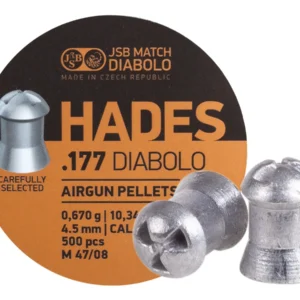 JSB Match Diabolo Hades .177 Cal, 10.34gr, Hollowpoint, 500 ct