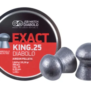 JSB Match Diabolo Exact King .25 Cal, 25.39 Grains, Domed, 350ct